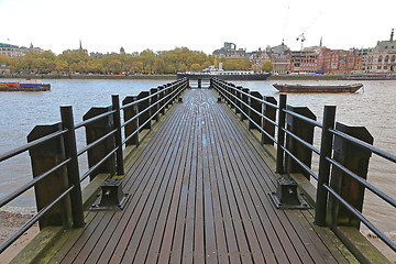 Image showing Thames River Pier