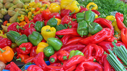 Image showing Peppers Market