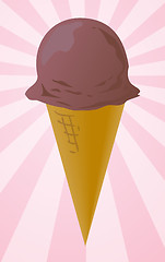 Image showing Ice cream cone illustration