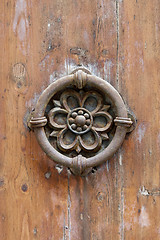 Image showing Ancient italian door handle.