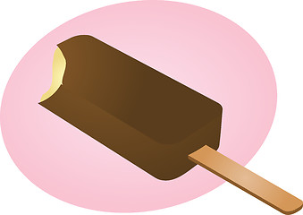 Image showing Frozen ice cream treat illustration