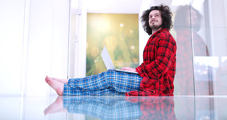 Image showing man enjoying relaxing lifestyle