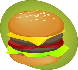 Image showing Hamburger fastfood