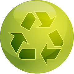 Image showing Recycling eco symbol