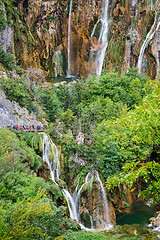 Image showing Waterfalls in Plitvice Lakes National Park, Croatia