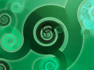 Image showing Swirly spirals