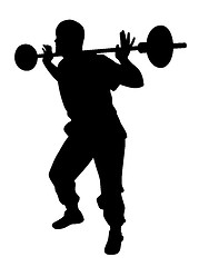 Image showing Strength conditioning weightlifting training