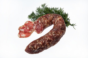 Image showing Sausage Ans Greenery