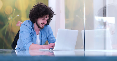 Image showing man enjoying relaxing lifestyle