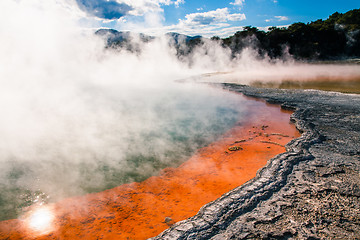 Image showing Champagne pool in Waiotapu, New Zealand