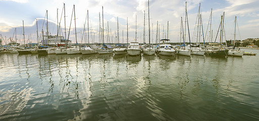 Image showing Marina on Pula shore