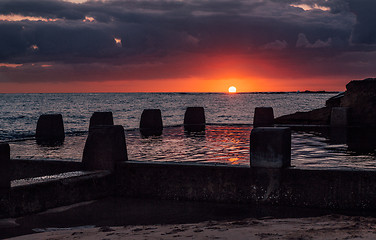 Image showing Coogee Beach Sunrise