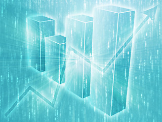 Image showing Spreadsheet business charts illustration