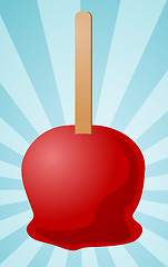 Image showing Candy apple illustration