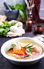 Image showing fish soup