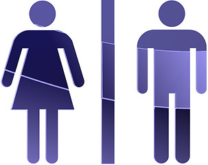 Image showing Toilet symbol illustration