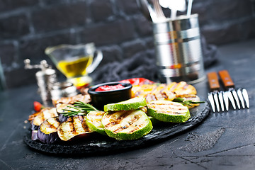 Image showing Grilled vegetables