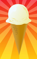 Image showing Ice cream cone illustration