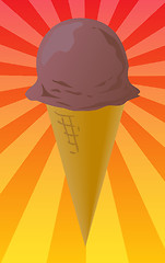 Image showing Ice cream cone illustration