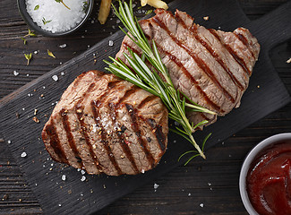 Image showing grilled beef steaks