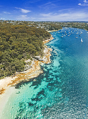 Image showing Balgowlah Heights Coastal vertical panorama