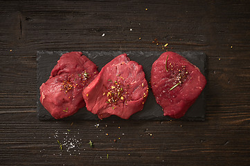 Image showing fresh raw beaf steak meat