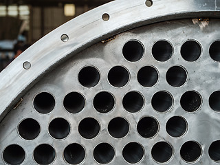 Image showing Detail of industrial heat exchanger