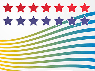 Image showing Stars and stripes illustration