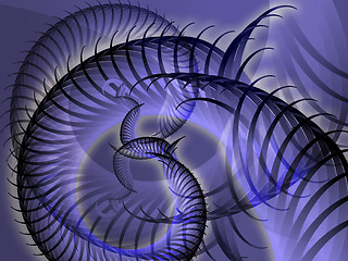 Image showing Swirly spiral grunge