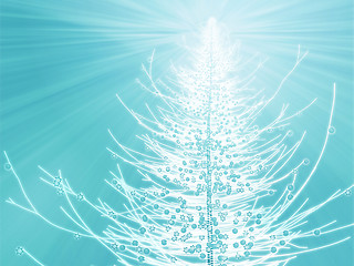 Image showing Sparkly christmas tree illustration