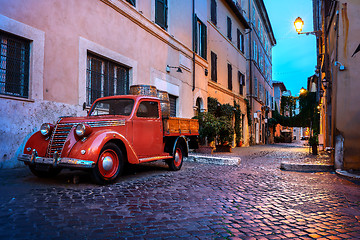 Image showing Trastevere street in Rome