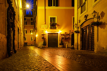 Image showing Old street of Rome