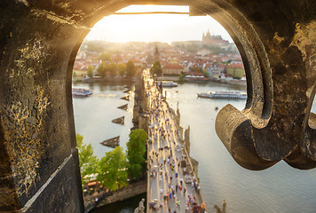 Image showing View on Charles Bridge