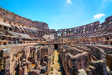 Image showing Colosseum inside in Rome