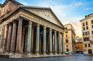 Image showing Ancient Pantheon in Rome