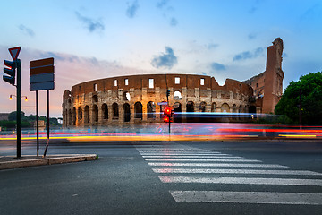 Image showing Rome at sunset