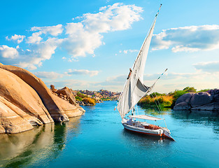 Image showing River Nile in Aswan 