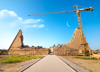 Image showing Egyptian temple in Luxor