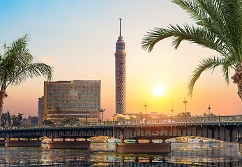 Image showing Cairo in evening