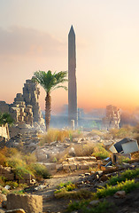 Image showing Ruins of Karnak temple