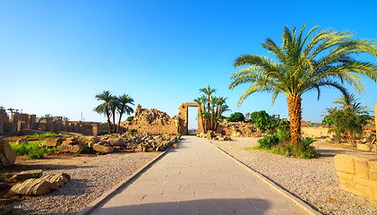 Image showing Karnak temple in Luxor