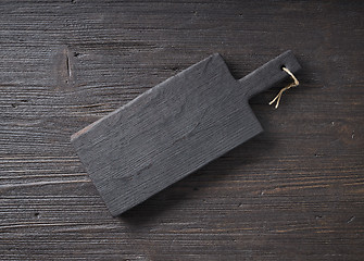 Image showing black wood cutting board