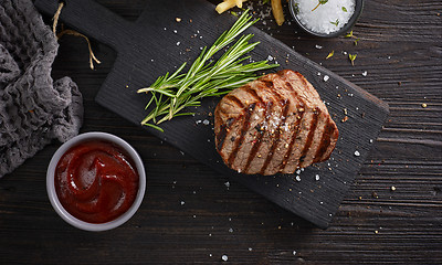 Image showing grilled beef steak