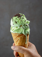 Image showing pistachio ice cream