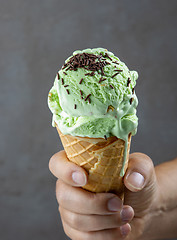 Image showing pistachio ice cream