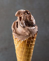 Image showing Chocolate ice cream