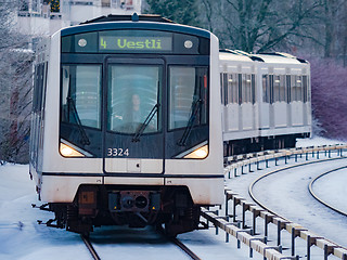 Image showing City railway in Oslo