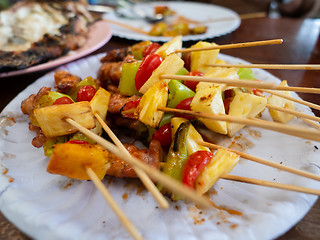 Image showing Grilled street food in Thailand