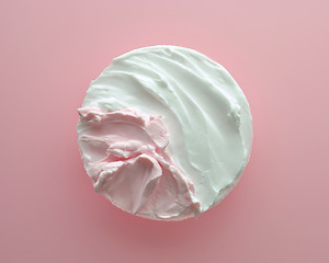 Image showing white and pink cosmetic cream