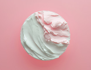 Image showing white and pink cosmetic cream